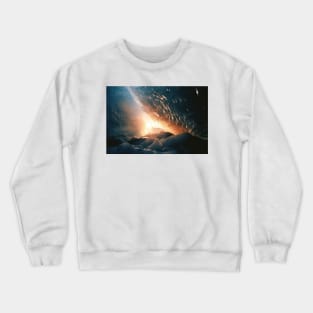 Break of dawn in the ice - Landscape Photography Crewneck Sweatshirt